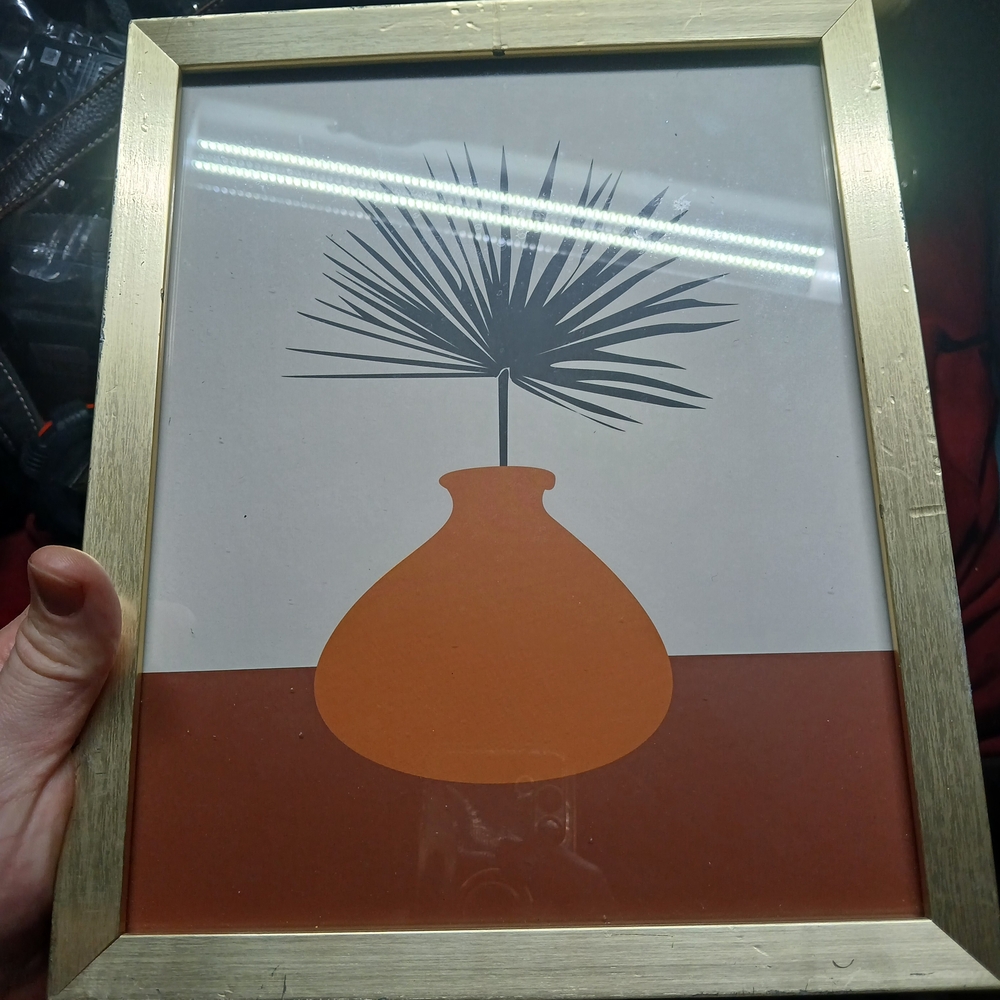Gold and Orange Picture Frame